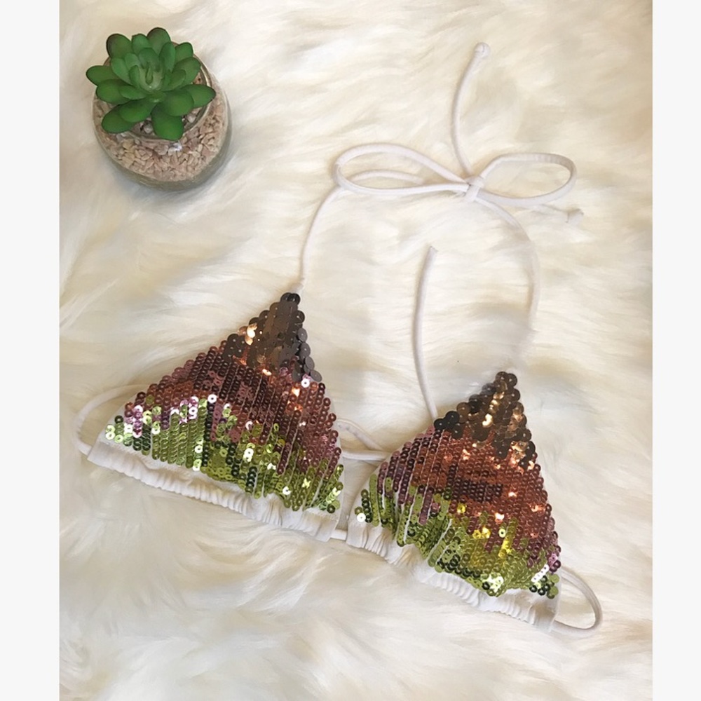 Victoria’s Secret • Sequin Bikini Top